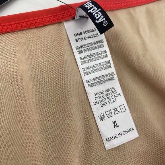 Foreplay Size XL Cheeky Bikini Bottoms Red NWT - Picture 6 of 7